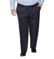 Calça Plus Size Masculina Slim Oxford Azul 56 ao 66