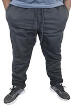 Calça Plus Size Moletom com Elástico na Barra - HF