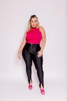 Calça Plus Size Montaria Zíper Frontal