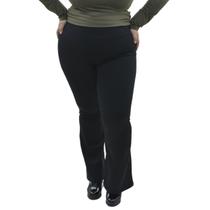 Calça Plus Size Peluciada Feminina flare com Bolso Dicors