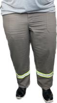 Calça Plus Size REFORÇADA de Brim Pesado com Faixa Refletivo Uniforme Profissional de Trabalho Sinalização Para Industria Pedreiro Calça Plus Size REFORÇADA de Brim Pesado com Faixa Refletivo Uniforme Profissional de Trabalho Sinalização Para Industria Pedreiro