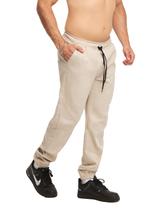 Calça Plus Size Sarja Jogger Masculina Skinny Com Punho S01plusn