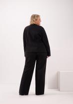Calça Plus Size Wide Leg Com Zíper Em Veludo Lunender 69194 Calça Plus Size Wide Leg Com Zíper Em Veludo Lunender 69194