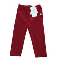 Calça Plush Veludo Cotele Marsala Pingo Lelê Tam.3