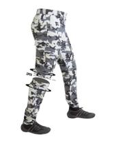 Calça premium mar negro c/ bermuda - cor camu cinza