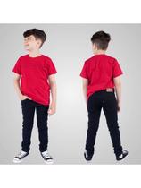 Calça Preta Menino Jeans Infantil Juvenil Masculina