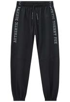 Calça Preta Moletom Menino Authentic Johnny Fox