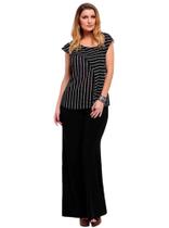 Calça Preta, Pantalona, Feminina Plus Size Calça Preta, Pantalona, Feminina Plus Size