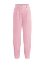 Calça PRETTYGARDEN 2025 Cintura Alta Comprimento Tornozelo Rosa P