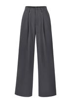 Calça PRETTYGARDEN Pantalona Cintura Alta Cinza Escuro XL Calça PRETTYGARDEN Pantalona Cintura Alta Cinza Escuro XL
