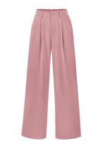Calça PRETTYGARDEN Pantalona Cintura Alta com Bolsos Rosa M Calça PRETTYGARDEN Pantalona Cintura Alta com Bolsos Rosa M