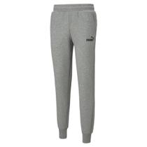 Calça Puma Moletom Essentials Logo Masculina Medium Gray