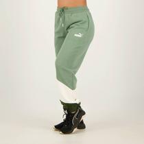 Calça Puma Power Cat TR Feminina Verde e Branco