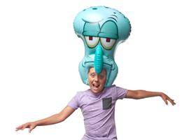 Calça quadrada inflável e vestível de Bob Esponja Squidward 20cm