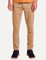 Calça Reserva Masculina Sarja Super Skinny Color Cáqui Escuro