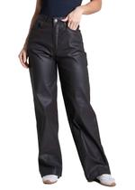 Calça Resinada Sawary Wide Leg Petit - 283774 - marrom br 34
