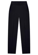 Calça Reta Afaiataria Em Malha Com Bolsos Lunender 67749 Calça Reta Afaiataria Em Malha Com Bolsos Lunender 67749