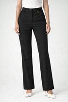 Calça Reta Alma Feminina Cintura Alta Sofisticada Cores:PretaTamanhos:38 Calça Reta Alma Feminina Cintura Alta Sofisticada Cores:PretaTamanhos:38