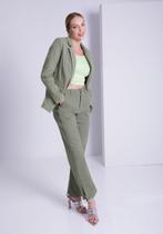 Calça Reta Cropped Chapa Barriga LUNENDER 20981