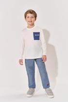 Calça Reta Infantil Menino Azul Divertto