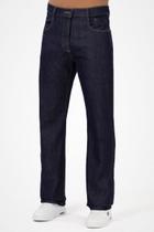 Calça Reta Jeans Escuro - ATTITUDE