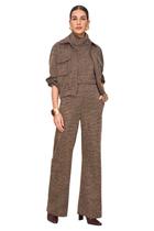 Calça Reta Lado Avesso Pied De Poule L130531 -