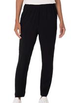 Calça Reta Malwee 1000134194 Feminina Com Bolsos Viscose T. P/XGG