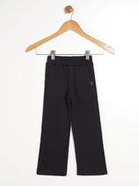 Calça Reta Moletom Infantil Para Menina - PRETO Calça Reta Moletom Infantil Para Menina - PRETO