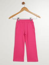 Calça Reta Moletom Infantil Para Menina - ROSA Calça Reta Moletom Infantil Para Menina - ROSA