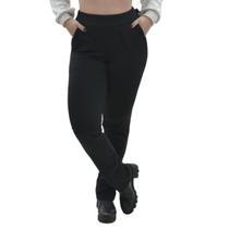 Calça reta Peluciada com bolso Dicors