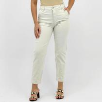 Calça Reverso em Sarja Mom Feminina
