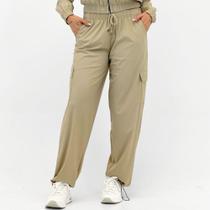 Calça Rosa Bella Reta Cargo Microfibra Feminina Calça Rosa Bella Reta Cargo Microfibra Feminina