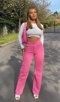 Calça rosa bolso Calça rosa bolso