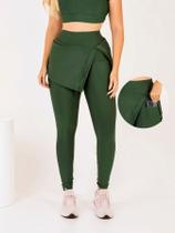 Calça Saia Legging Feminina Moda Evangélica Fitness Com Bolso Lateral The Start