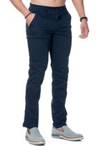 Calça Sarja Azul Marinho Skinny Bolso Faca Com Elastano Premium - memorize jeans