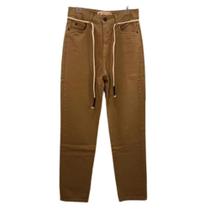 Calca Sarja Cantao Semi Baggy Cinto