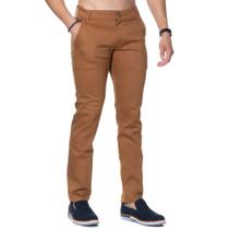 Calça Sarja Caramelo Skinny Bolso Faca Com Elastano Premium