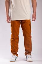 Calça Sarja Cargo Caramelo Masculina