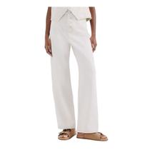 Calça Sarja Feminina Hering Pantalona Wide Leg Bege - H9PMNM Calça Sarja Feminina Hering Pantalona Wide Leg Bege - H9PMNM