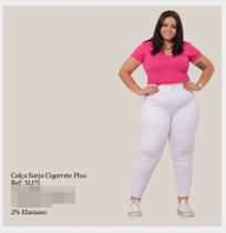 Calça sarja feminina plus com elastano Calça sarja feminina plus com elastano