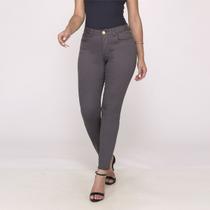 Calça Sarja Feminina Skinny Cintura Alta Elastano 7914