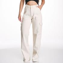 Calça Sarja HNO Jeans Cargo Ana Off White Calça Sarja HNO Jeans Cargo Ana Off White