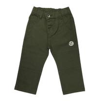 Calça Sarja Infantil com Detalhes nas Pernas - Tam 1 a 3 anos