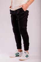 Calça Sarja Jogger Preto Masculina