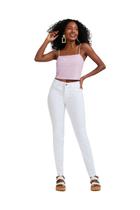 Calça Sarja Lunender Skinny Sempre Branco