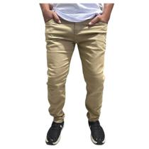 Calça sarja masculina basica slim reto sarja ou jeans com elastano a pronta entrega