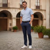 Calça Sarja Masculina Calca Masculino Com Lycra Elastano Modelo Esporte Fino