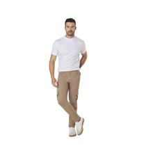 Calça Sarja Masculina Casual Cargo Reta Max Denim 11174 Caqui Calça Sarja Masculina Casual Cargo Reta Max Denim 11174 Caqui