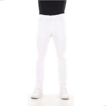 Calça Sarja Masculina com Elastano Lycra Confortável Skinny Branca Calça Sarja Masculina com Elastano Lycra Confortável Skinny Branca