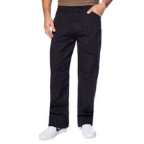 Calça Sarja Masculina Gangster Reta Relaxed Preto Calça Sarja Masculina Gangster Reta Relaxed Preto